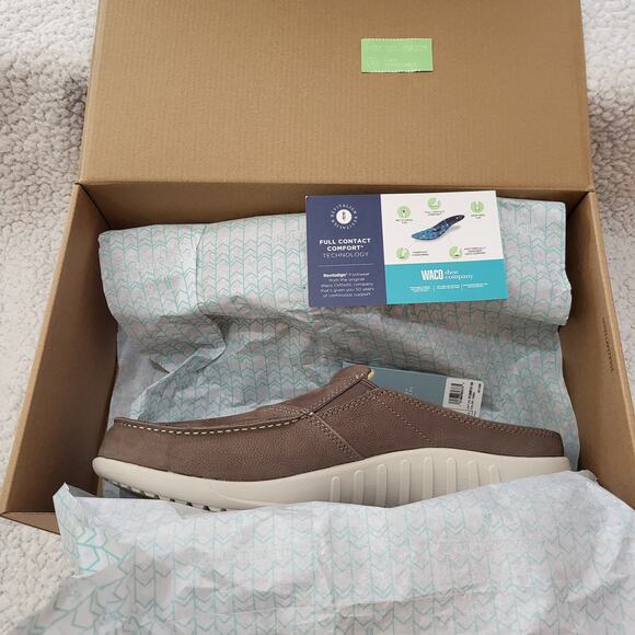 NIB REVITALIGN Siesta Slide Nubuck Mule, Fossil Men's 11.5 Wide - Picture 6 of 7